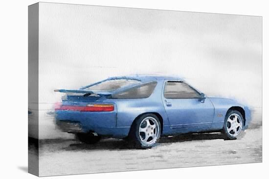 Porsche 928 Watercolor-NaxArt-Stretched Canvas