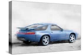 Porsche 928 Watercolor-NaxArt-Stretched Canvas