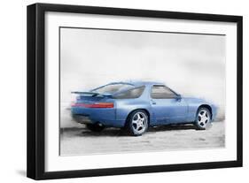 Porsche 928 Watercolor-NaxArt-Framed Art Print