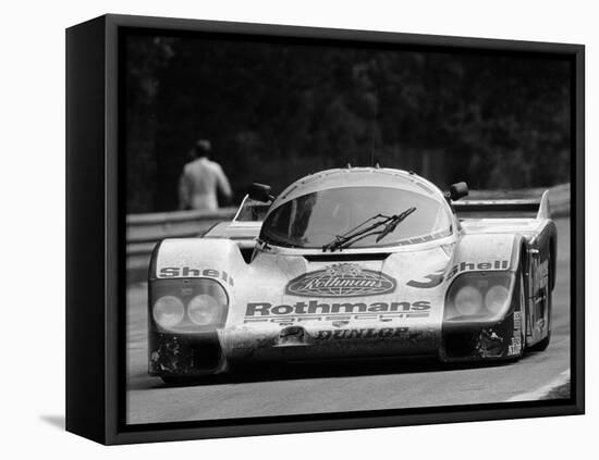 Porsche 956 on its Way to Winning the Le Mans 24 Hour Race, France, 1983-null-Framed Stretched Canvas