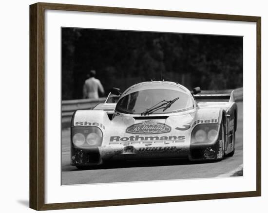 Porsche 956 on its Way to Winning the Le Mans 24 Hour Race, France, 1983-null-Framed Photographic Print