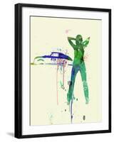 Porsche Girl-NaxArt-Framed Art Print