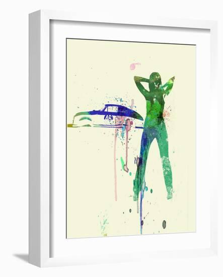 Porsche Girl-NaxArt-Framed Art Print