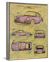 Porsche Patent-null-Framed Art Print