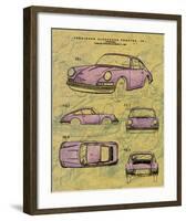 Porsche Patent-null-Framed Art Print