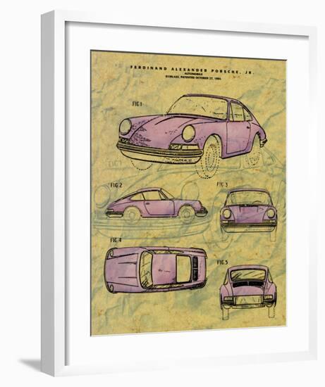 Porsche Patent-null-Framed Art Print