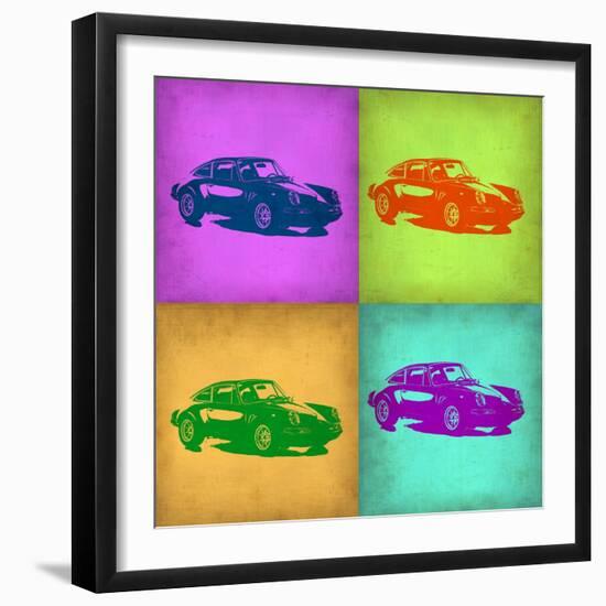 Porsche Pop Art 1-NaxArt-Framed Art Print