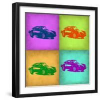 Porsche Pop Art 1-NaxArt-Framed Art Print