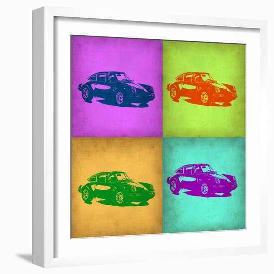 Porsche Pop Art 1-NaxArt-Framed Art Print