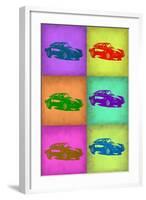 Porsche Pop Art 2-NaxArt-Framed Art Print