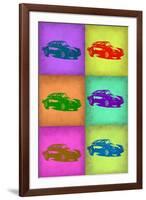 Porsche Pop Art 2-NaxArt-Framed Art Print