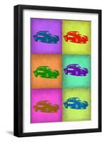 Porsche Pop Art 2-NaxArt-Framed Art Print