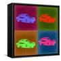 Porsche Pop Art 3-NaxArt-Framed Stretched Canvas