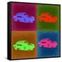 Porsche Pop Art 3-NaxArt-Framed Stretched Canvas