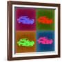 Porsche Pop Art 3-NaxArt-Framed Premium Giclee Print