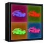 Porsche Pop Art 3-NaxArt-Framed Stretched Canvas