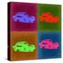 Porsche Pop Art 3-NaxArt-Stretched Canvas