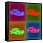 Porsche Pop Art 3-NaxArt-Framed Stretched Canvas