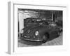 Porshe Automobile at the Motor Show-null-Framed Photographic Print