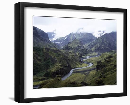 Porsmork Valley, Iceland, Polar Regions-David Poole-Framed Photographic Print