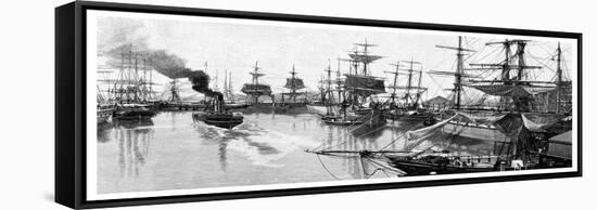 Port Adelaide, 1886-null-Framed Stretched Canvas