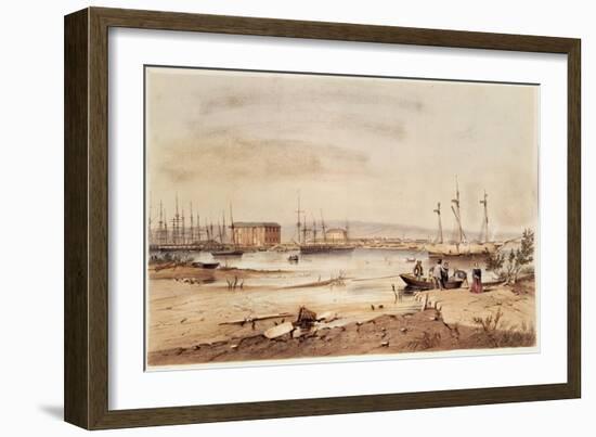 Port Adelaide, from the 'South Australia Illustrated', 1846-George French Angas-Framed Giclee Print