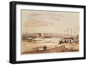 Port Adelaide, from the 'South Australia Illustrated', 1846-George French Angas-Framed Giclee Print