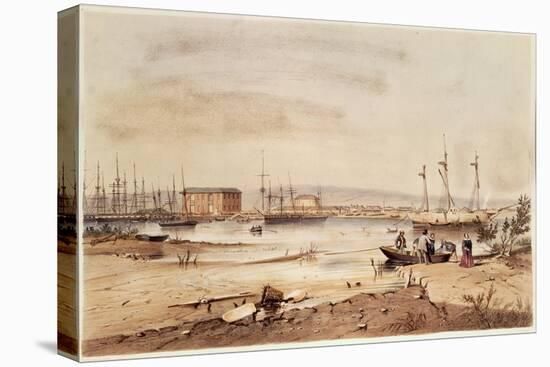 Port Adelaide, from the 'South Australia Illustrated', 1846-George French Angas-Stretched Canvas