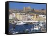 Port and Alcazaba, Almeria, Andalucia, Spain-Charles Bowman-Framed Stretched Canvas