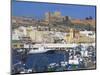 Port and Alcazaba, Almeria, Andalucia, Spain-Charles Bowman-Mounted Photographic Print