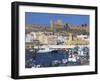 Port and Alcazaba, Almeria, Andalucia, Spain-Charles Bowman-Framed Photographic Print