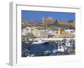 Port and Alcazaba, Almeria, Andalucia, Spain-Charles Bowman-Framed Photographic Print