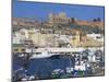 Port and Alcazaba, Almeria, Andalucia, Spain-Charles Bowman-Mounted Photographic Print