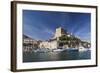 Port and Citadel at Morning, Bonifacio, Corsica, France-Walter Bibikow-Framed Photographic Print