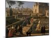 Port and City of Bordeaux, 1759, Painting by Claude-Joseph Vernet (1714-1789), Detail-null-Mounted Giclee Print