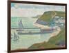 Port and Dock Calvados-Georges Seurat-Framed Art Print