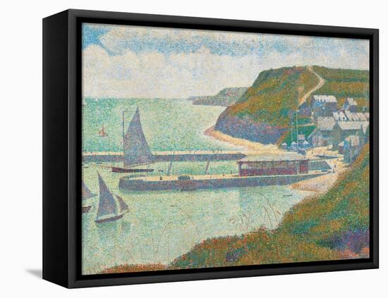 Port and Dock Calvados-Georges Seurat-Framed Stretched Canvas