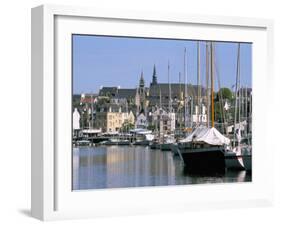 Port and Quarter of Saint Goustan, Town of Auray, Gulf of Morbihan, Brittany, France-Bruno Barbier-Framed Photographic Print