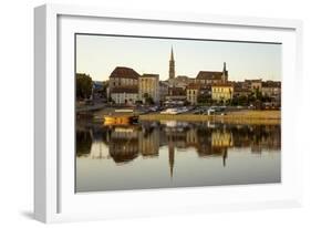 Port and River Dordogne, Bergerac, Perigord, Aquitaine, France, Europe-Rolf Richardson-Framed Photographic Print