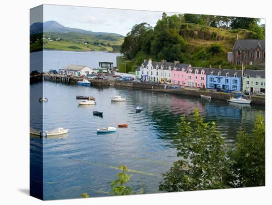 Port and Sailboats in Village of Portree, Isle of Skye, Western Highlands, Scotland-Bill Bachmann-Stretched Canvas