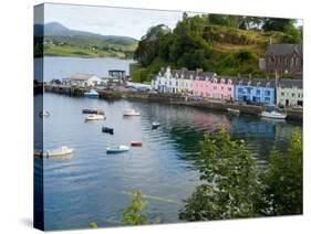 Port and Sailboats in Village of Portree, Isle of Skye, Western Highlands, Scotland-Bill Bachmann-Stretched Canvas