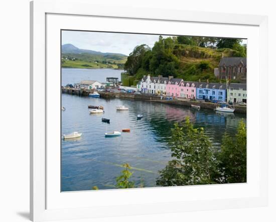 Port and Sailboats in Village of Portree, Isle of Skye, Western Highlands, Scotland-Bill Bachmann-Framed Photographic Print