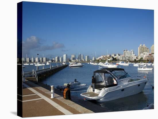 Port and Sailing Boats, Punta Del Este, Uruguay-Demetrio Carrasco-Stretched Canvas