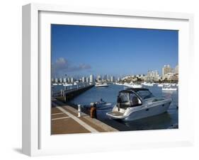 Port and Sailing Boats, Punta Del Este, Uruguay-Demetrio Carrasco-Framed Photographic Print