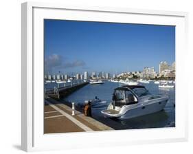 Port and Sailing Boats, Punta Del Este, Uruguay-Demetrio Carrasco-Framed Photographic Print