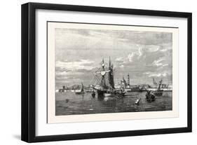 Port and Town of Vera Cruz, Mexico, 1867-null-Framed Giclee Print