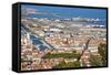 Port and Town, Sete, Herault, Languedoc-Roussillon Region, France, Europe-Guy Thouvenin-Framed Stretched Canvas