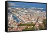 Port and Town, Sete, Herault, Languedoc-Roussillon Region, France, Europe-Guy Thouvenin-Framed Stretched Canvas