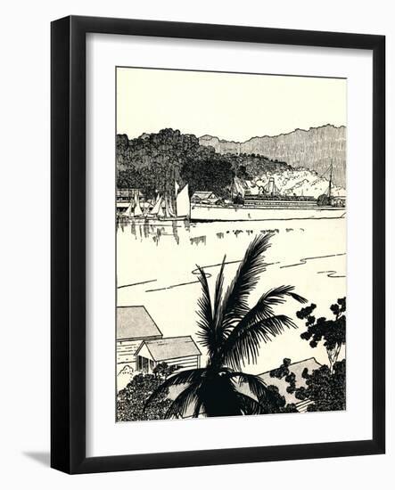 'Port Antonio, Jamaica', 1912-Charles Robinson-Framed Giclee Print