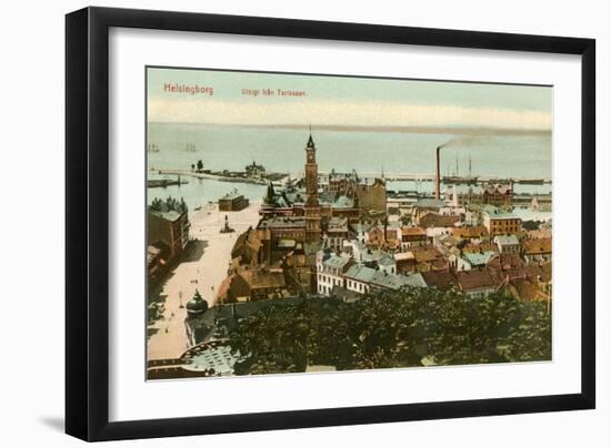 Port at Helsingborg, Sweden-null-Framed Art Print